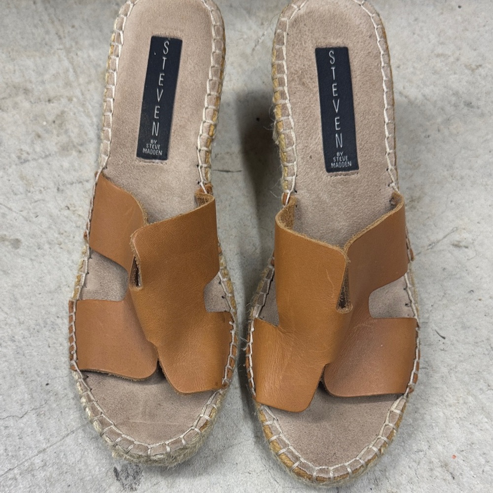 Steven by Steve Madden Brown Espadrille Sandals